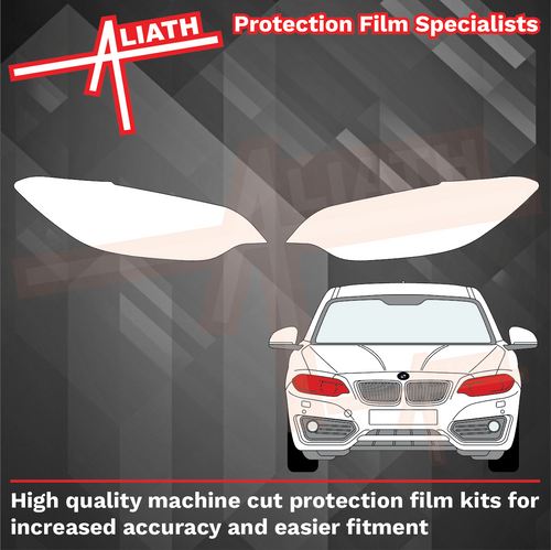 BMW 2-Series (228i, M235i) (Type F22) 2014-2021, Headlights CLEAR Stone Protection