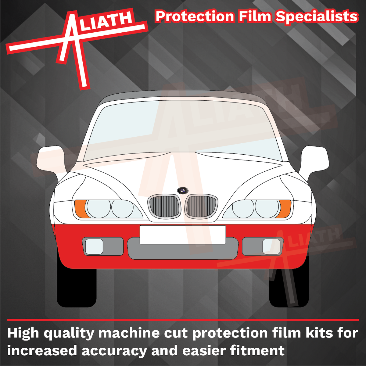 BMW Z3 (Type E36/7 / E36/8) 1995-2002 Front Bumper CLEAR Paint Protection
