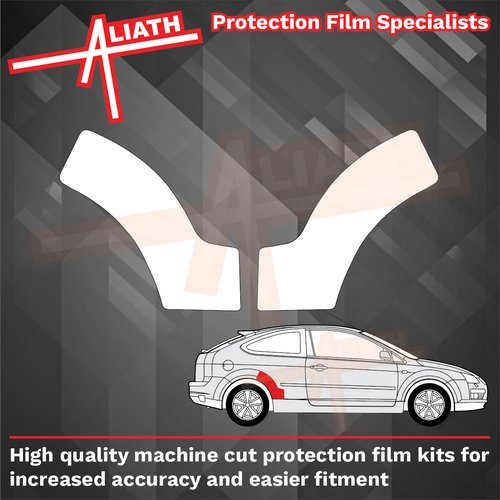 Ford Focus ST (MK2) 2006-2010, Rear QTR / Wing Arch CLEAR Paint Protection