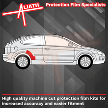 Ford Focus ST (MK2) 2006-2010, Rear QTR / Wing Arch CARBON FIBRE EFFECT Paint Protection