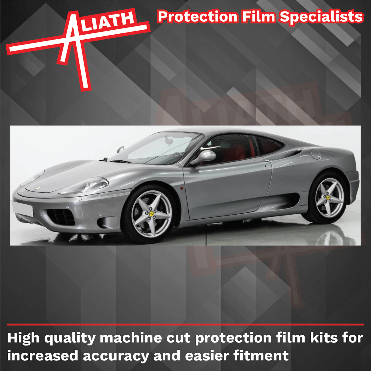 Ferrari 360 Modena 1999-2005, Sill Skirt Vent Edges Set CLEAR Paint Protection