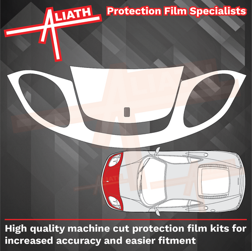Ferrari 360 Modena 1999-2005, Bonnet & Wings Front Sections CLEAR Paint Protection