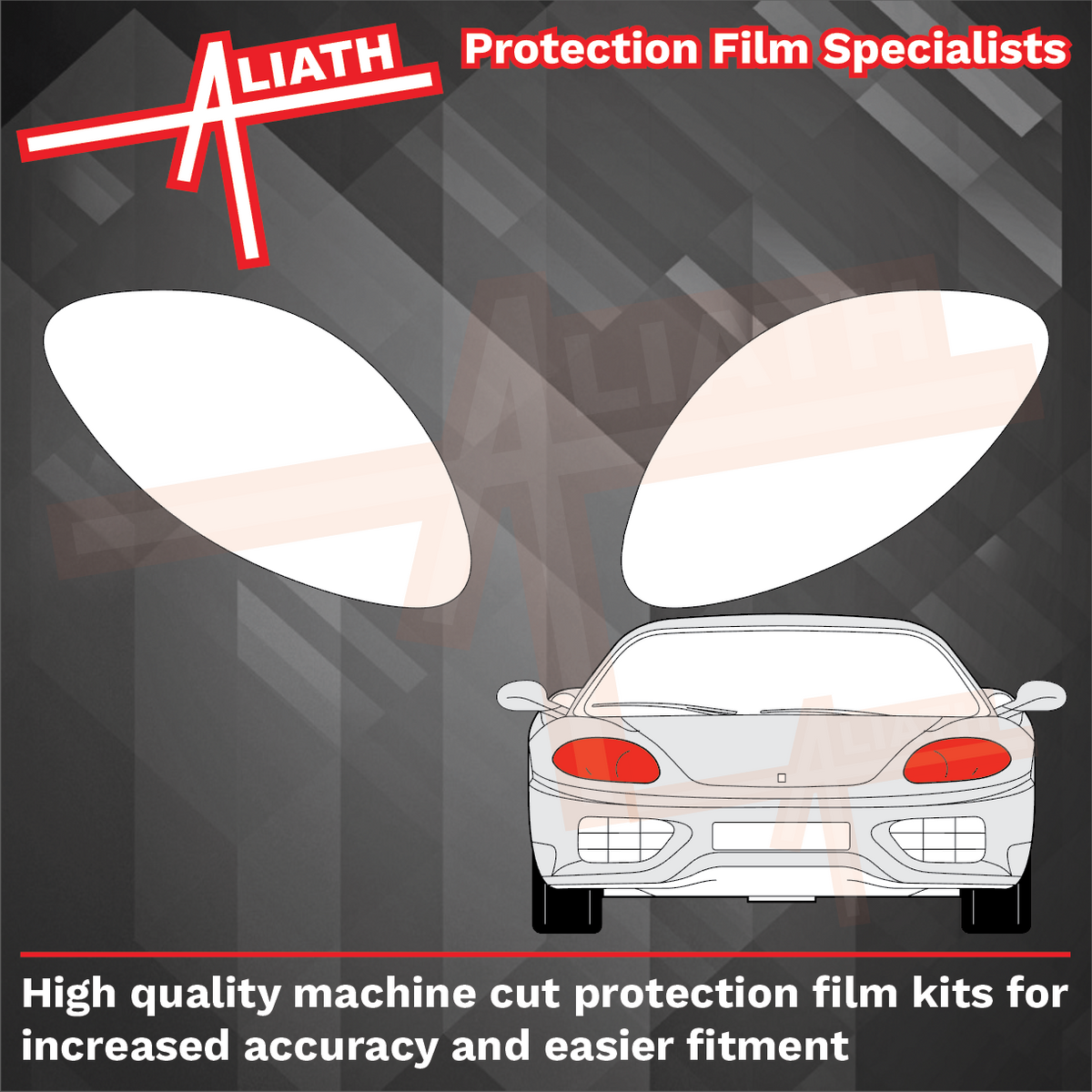 Ferrari 360 Modena 1999-2005, Headlights CLEAR Stone Protection