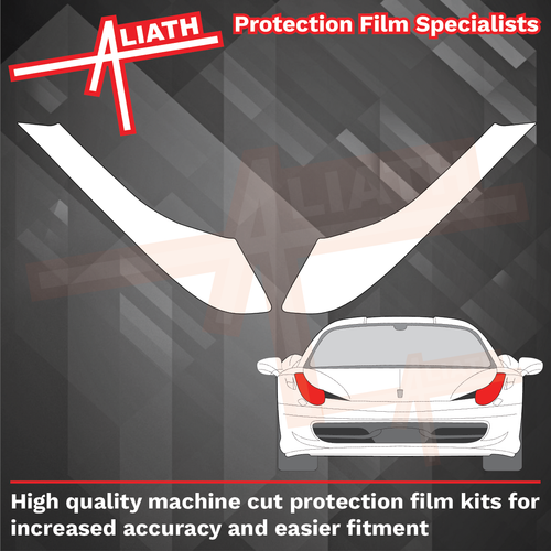 Ferrari 458 Italia 2009-2015, Headlights CLEAR Stone Protection
