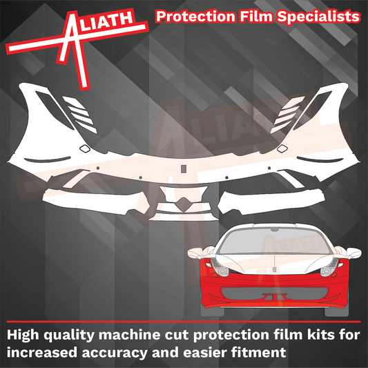 Ferrari 458 Speciale 2009-2015, Front Bumper CLEAR Paint Protection