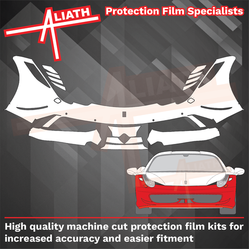 Ferrari 458 Speciale 2009-2015, Front Bumper CLEAR Paint Protection