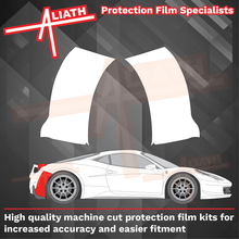 Ferrari 458 Italia 2009-2015, Rear Bumper Side Section CLEAR Paint Protection