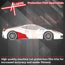 Ferrari 458 Italia 2009-2015, Rear Skirt & QTR Arches CLEAR Paint Protection