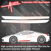 Ferrari 458 Italia 2009-2015, Lower Doors CLEAR Paint Protection