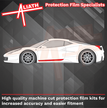 Ferrari 458 Italia 2009-2015, Lower Doors CLEAR Paint Protection