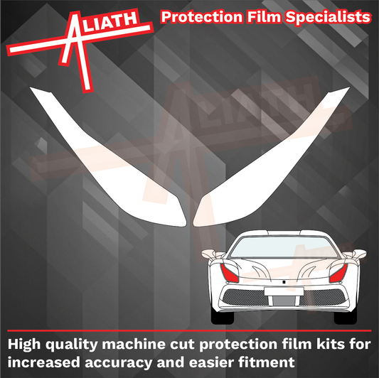 Ferrari 488 2015-2019, Headlights CLEAR Stone Protection