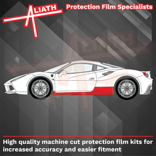 Ferrari 488 Pista 2015-2019, Side Sill Skirt Trims CLEAR Paint Protection