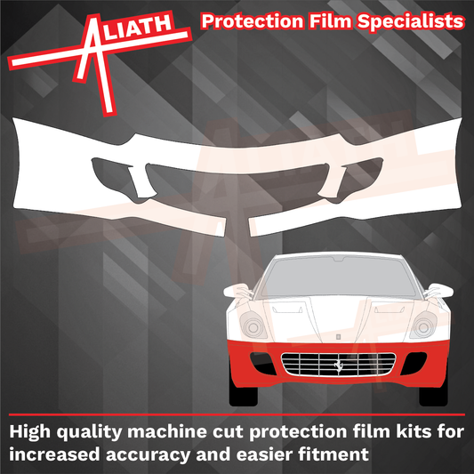 Ferrari 599 (GTB) 2006-2012, Front Bumper CLEAR Paint Protection