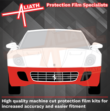 Ferrari 599 (GTB) 2006-2012, Front Bumper CLEAR Paint Protection