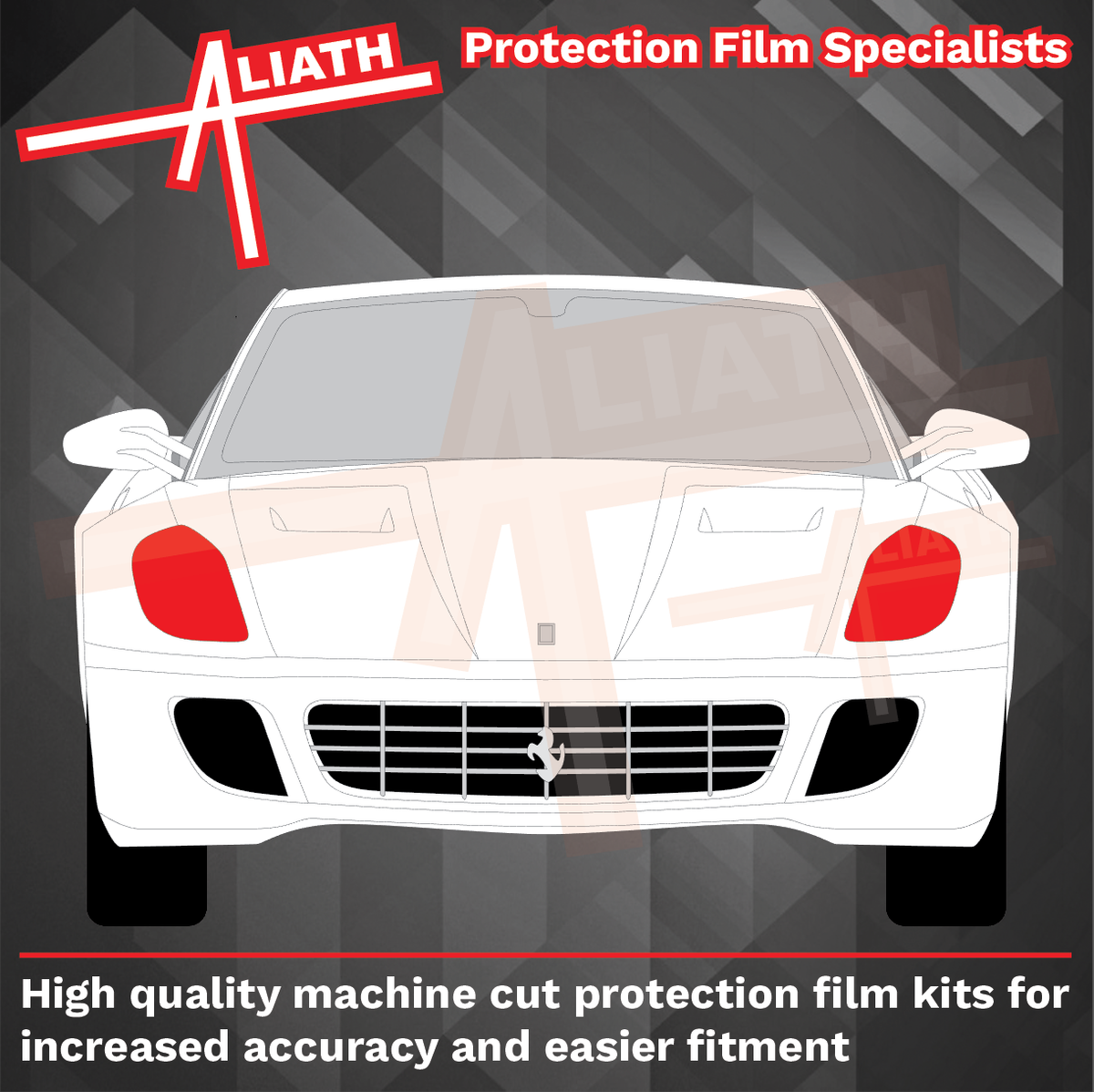 Ferrari 599 (GTO GTB SA) 2006-2012, Headlights CLEAR Paint Protection