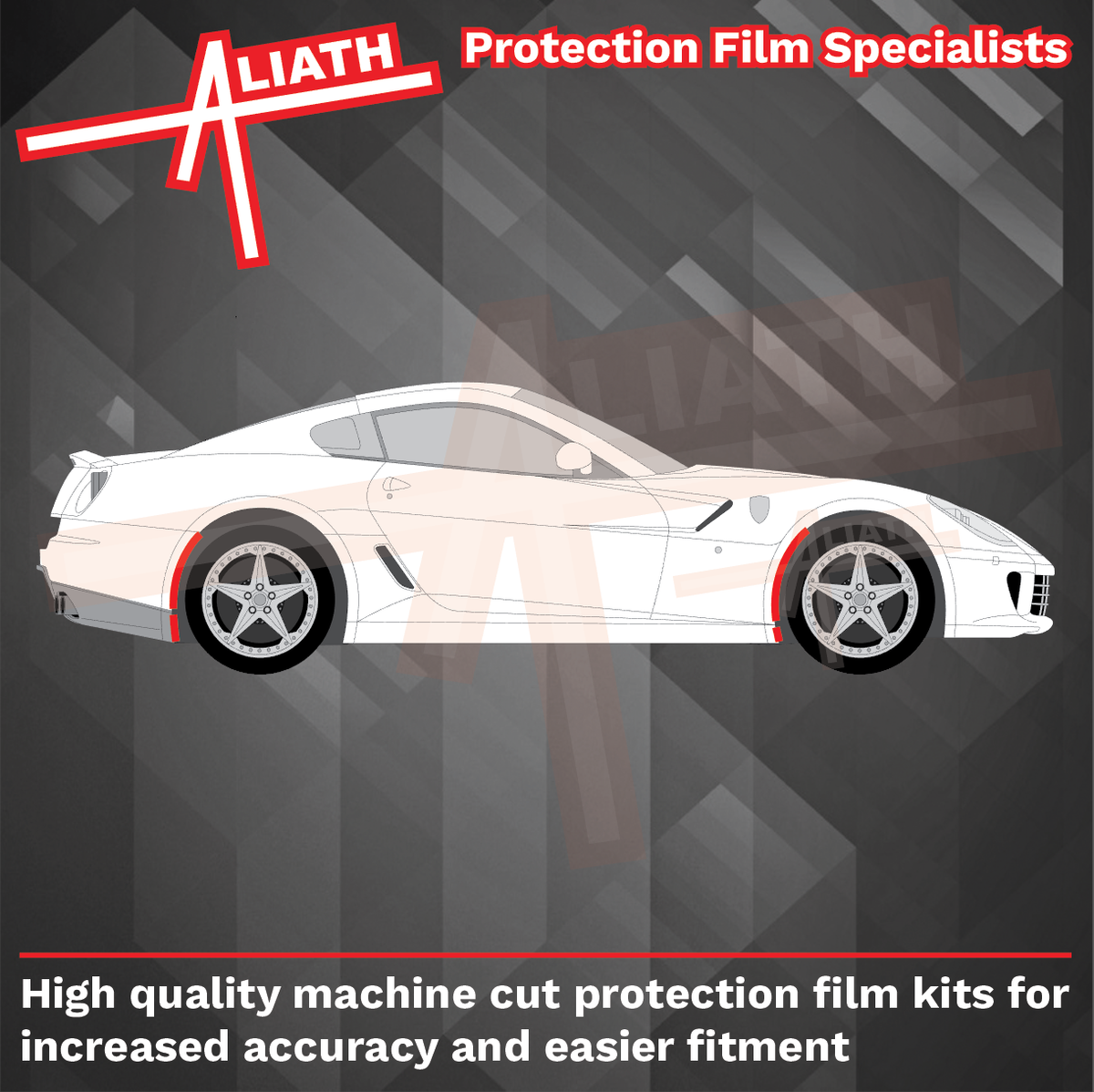 Ferrari 599 Fiorano 2006-2012, OE Style Arch Edge CLEAR Paint Protection