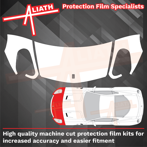 Ferrari 599 (GTO GTB SA) 2006-2012, Bonnet & Wings front sections CLEAR Paint Protection