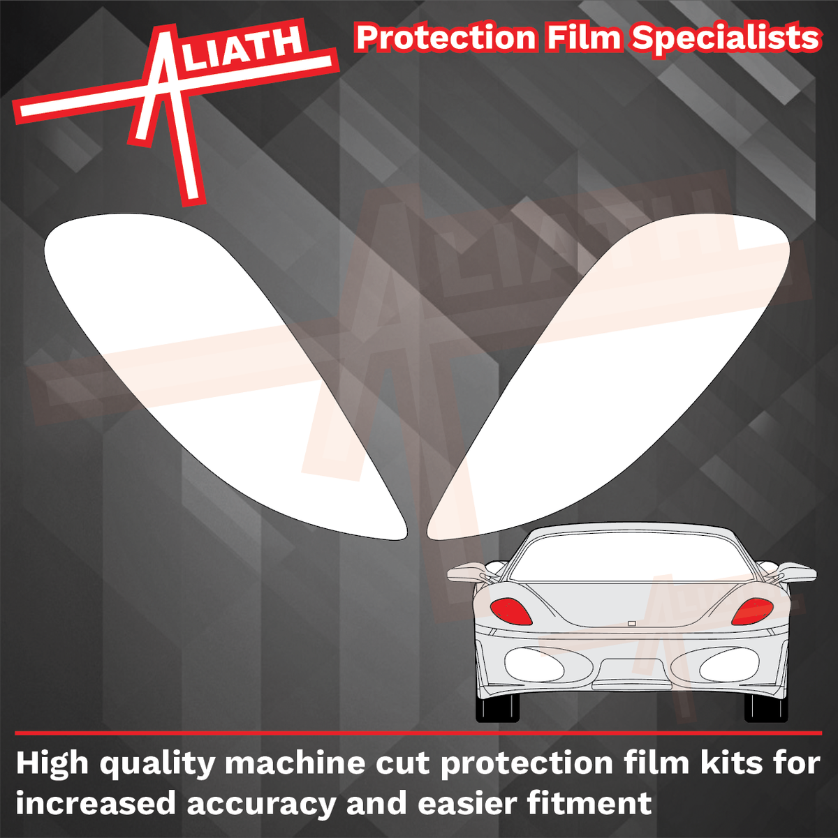 Ferrari F430 430 2004-2009, Headlights CLEAR Stone Protection