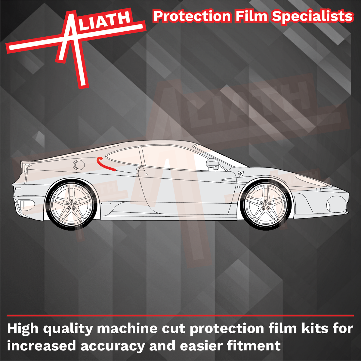 Ferrari F430 430 2004-2009, Rear QTR / Wing Air Intake Edge CLEAR Paint Protection