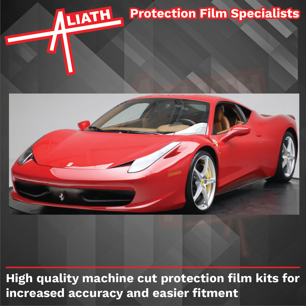 Ferrari 458 Italia 2009-2015, Arch Edge OE Style CLEAR Paint Protection