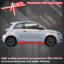 Fiat 500E 2020-Present, Side Sill Skirt Panels CLEAR Paint Protection