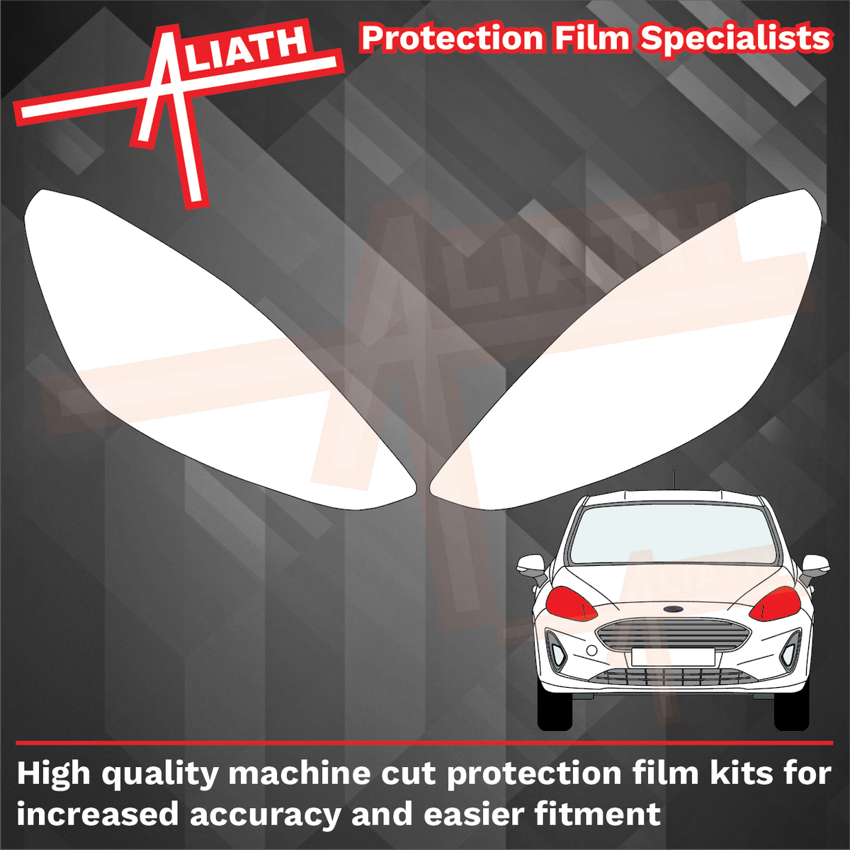 Ford Fiesta (Type Mk8) 2018-2022, Headlights CLEAR Paint Protection