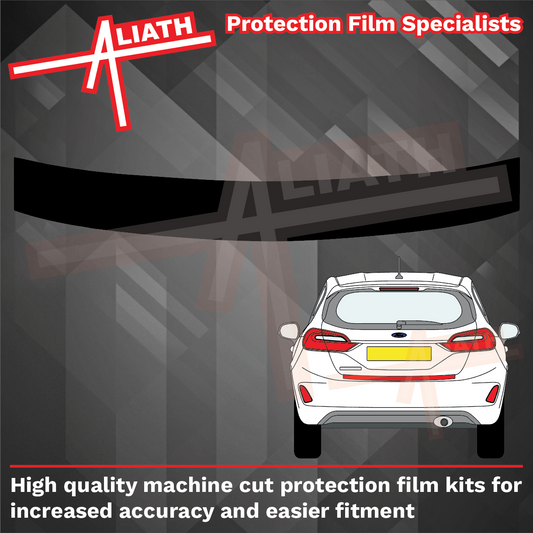 Ford Fiesta (Type Mk8) 2018-, Rear Bumper Upper CARBON FIBRE Paint Protection