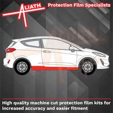Ford Fiesta ST (Type Mk8) 2018-, Side Sill Skirt Trims CLEAR Paint Protection