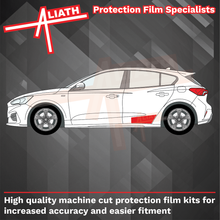 Ford Focus (MK4) 2019-Present, Rear Door Lower Sections CLEAR Paint Protection