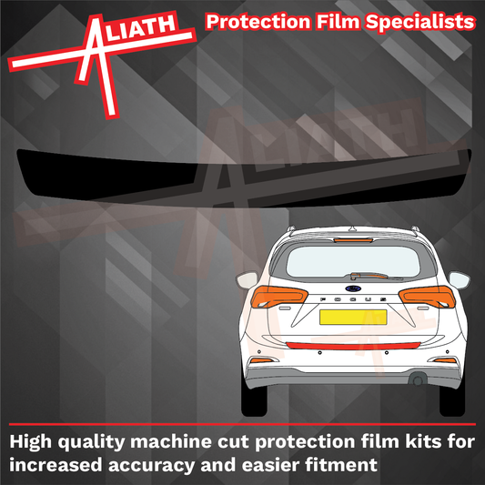 Ford Focus Estate (MK4) 2019-Present, Rear Bumper Upper BLACK Paint Protection