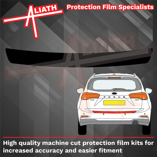 Ford Focus Estate (MK4) 2019-Present, Rear Bumper Upper BLACK Paint Protection