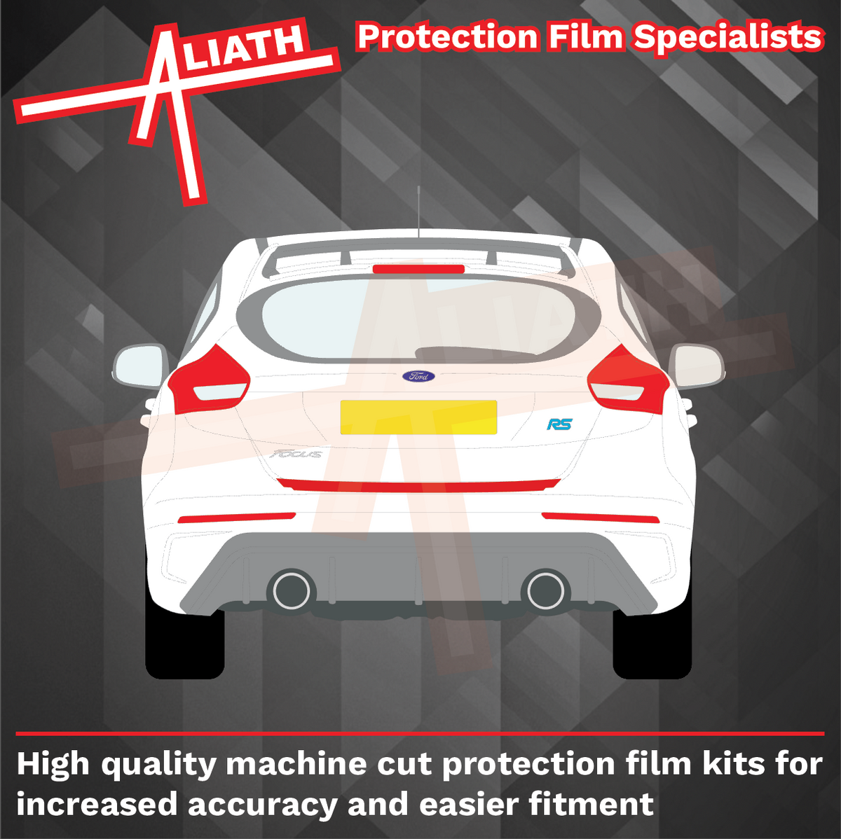 Ford Focus RS MK3 (2016-2020) Rear Bumper Upper CLEAR Paint Protection
