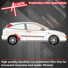 Ford Focus RS MK1 2002-2005, Rear Arch / QTR (LARGE) CLEAR Paint Protection