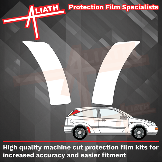 Ford Focus RS MK1 2002-2005, Rear Arch / QTR CLEAR Paint Protection