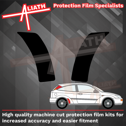 Ford Focus RS MK1 2002-2005, Rear Arch / QTR BLACK Paint Protection