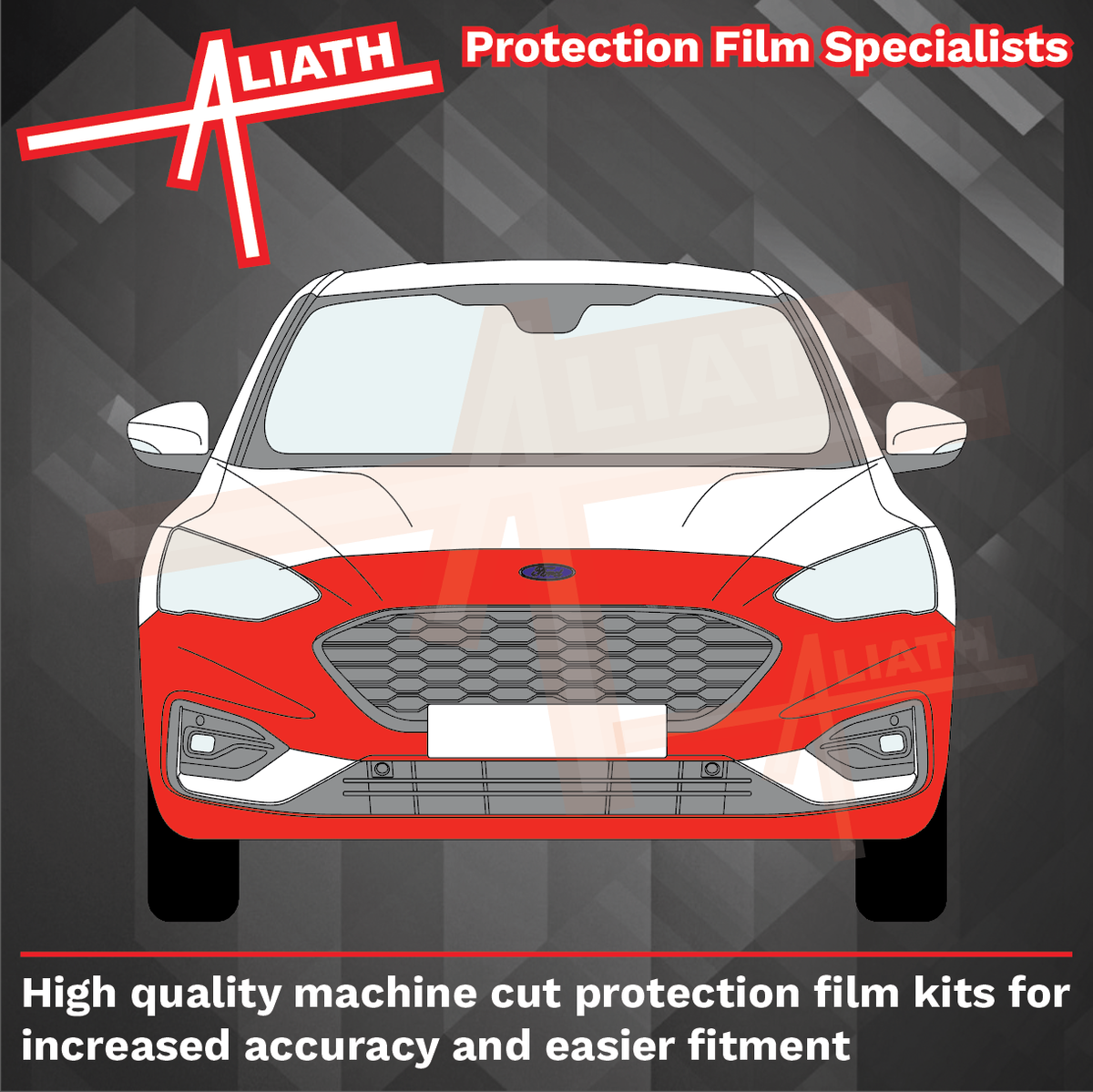 Ford Focus ST (MK4) 2019-Present, Front Bumper CLEAR Paint Protection