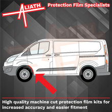 Ford Transit Custom (MK4) 2014-2023, Front door arches CLEAR Paint Protection