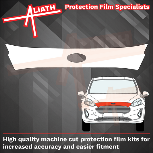Ford Fiesta (Type Mk8) 2018-2022, Front Bumper Upper CLEAR Paint Protection