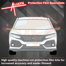 Honda Civic (FK8) 2017-2021, Door Mirror Caps CLEAR Paint Protection