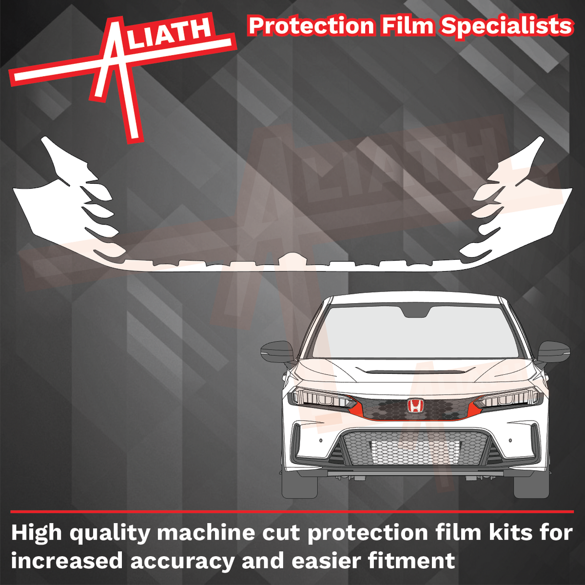 Honda Civic Type R (FL5) 2022-Present, Front Grille CLEAR Paint Protection