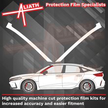 Honda Civic (FL5) 2022-Present, A-Pillars CLEAR Paint Protection