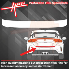 Honda Civic (Type FL5) 2022-present, Rear Bumper Upper CLEAR Paint Protection