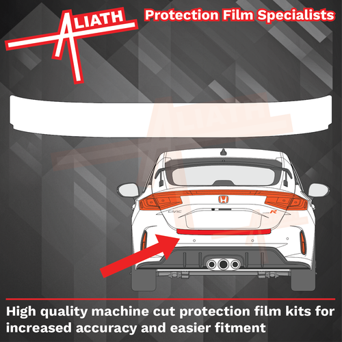 Honda Civic (Type FL5) 2022-present, Rear Bumper Upper CLEAR Paint Protection