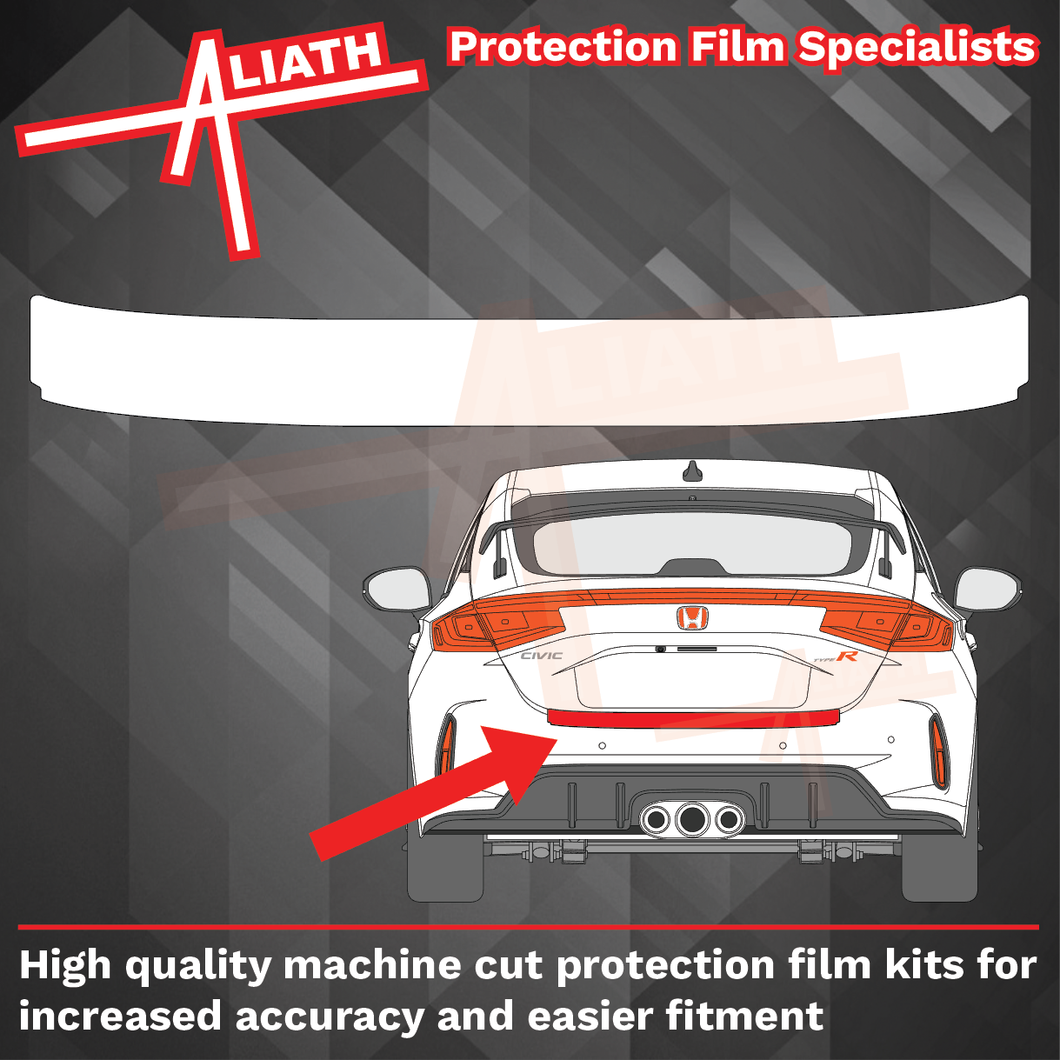 Honda Civic (Type FL5) 2022-present, Rear Bumper Upper CLEAR Paint Protection