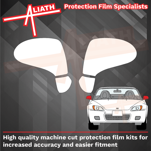 Honda S2000 1999-2009, Door Mirror Caps CLEAR Paint Protection