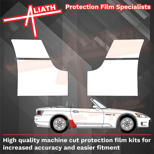 Honda S2000 1999-2009, Rear QTR Arches CLEAR Paint Protection