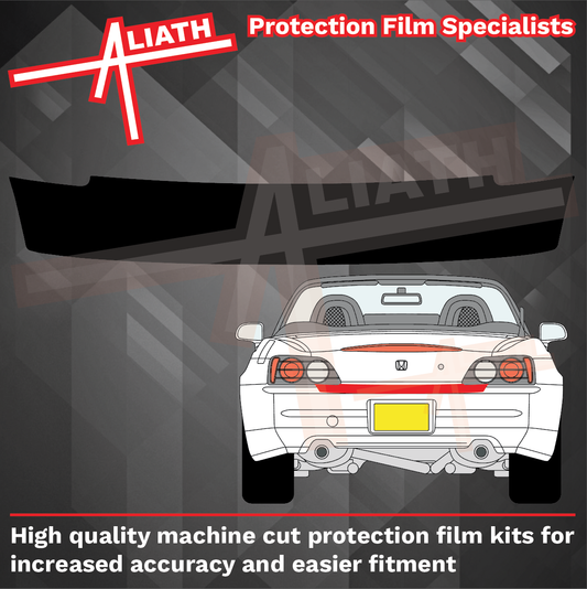 Honda S2000 1999-2009, Rear Bumper Upper BLACK Paint Protection