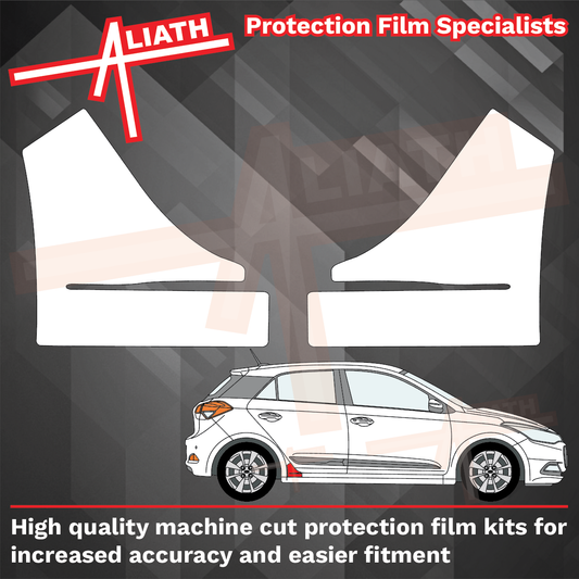 Hyundai i20 2015-2020, Rear QTR / Sill Arches CLEAR Paint Protection