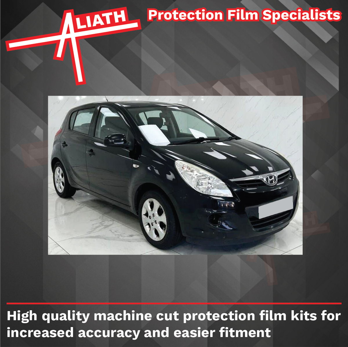 Hyundai i20 2008-2014, Rear Door & QTR / Sill Arches CLEAR Paint Protection