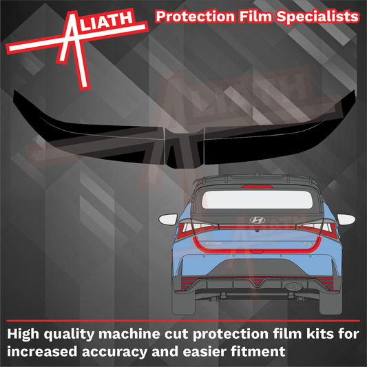 Hyundai i20N 2020-Present, Rear Bumper Upper CARBON Paint Protection